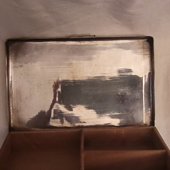 Made In India Design Brass Jewelry Box with 3 Compartments Box - Picture 4 of 9